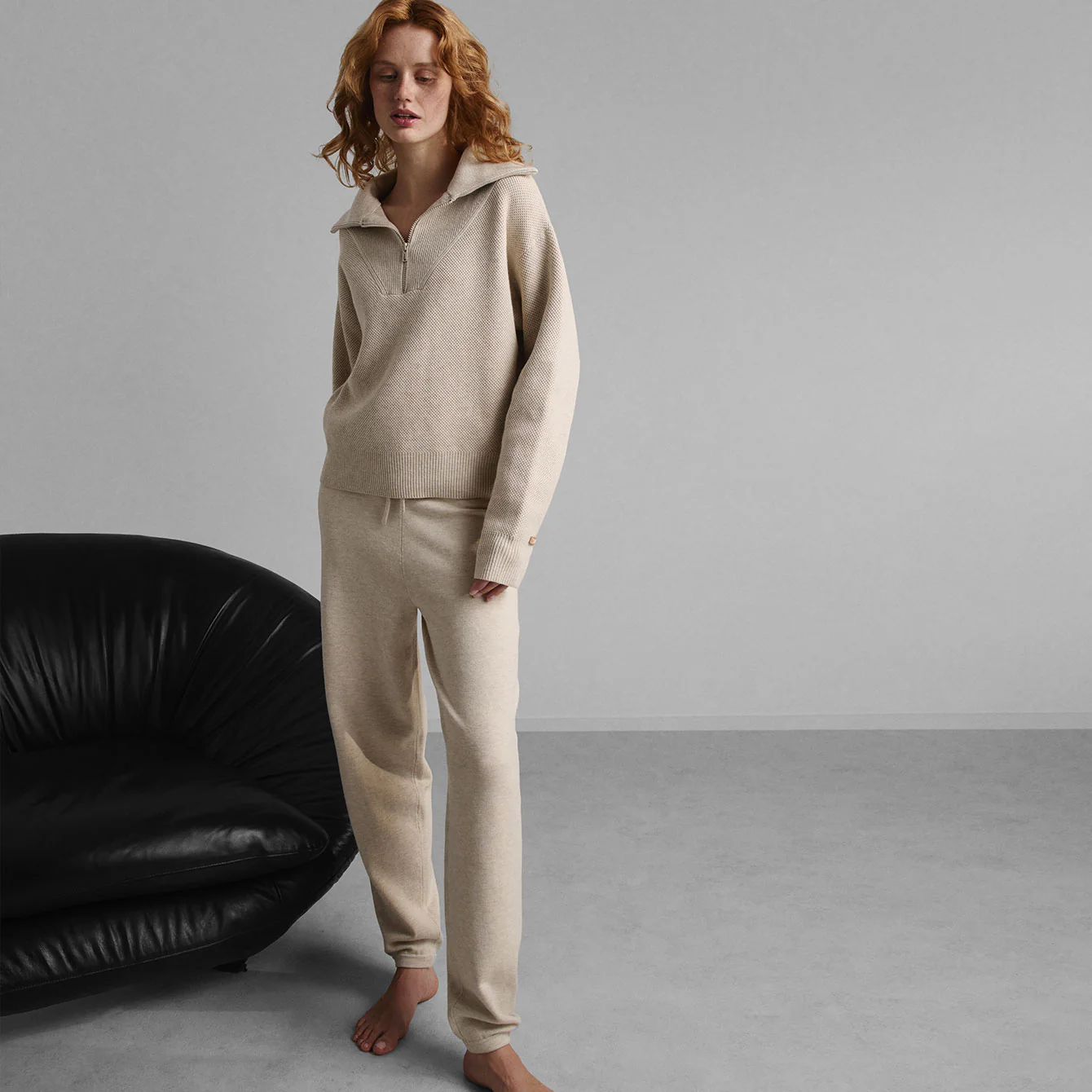 Cottonsilk™ Collared Half Zip - Image 2
