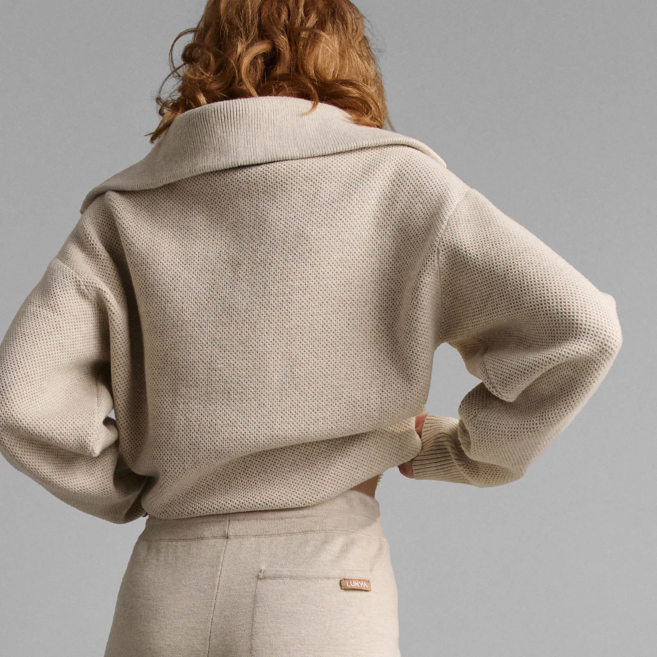 Cottonsilk™ Collared Half Zip - Image 3