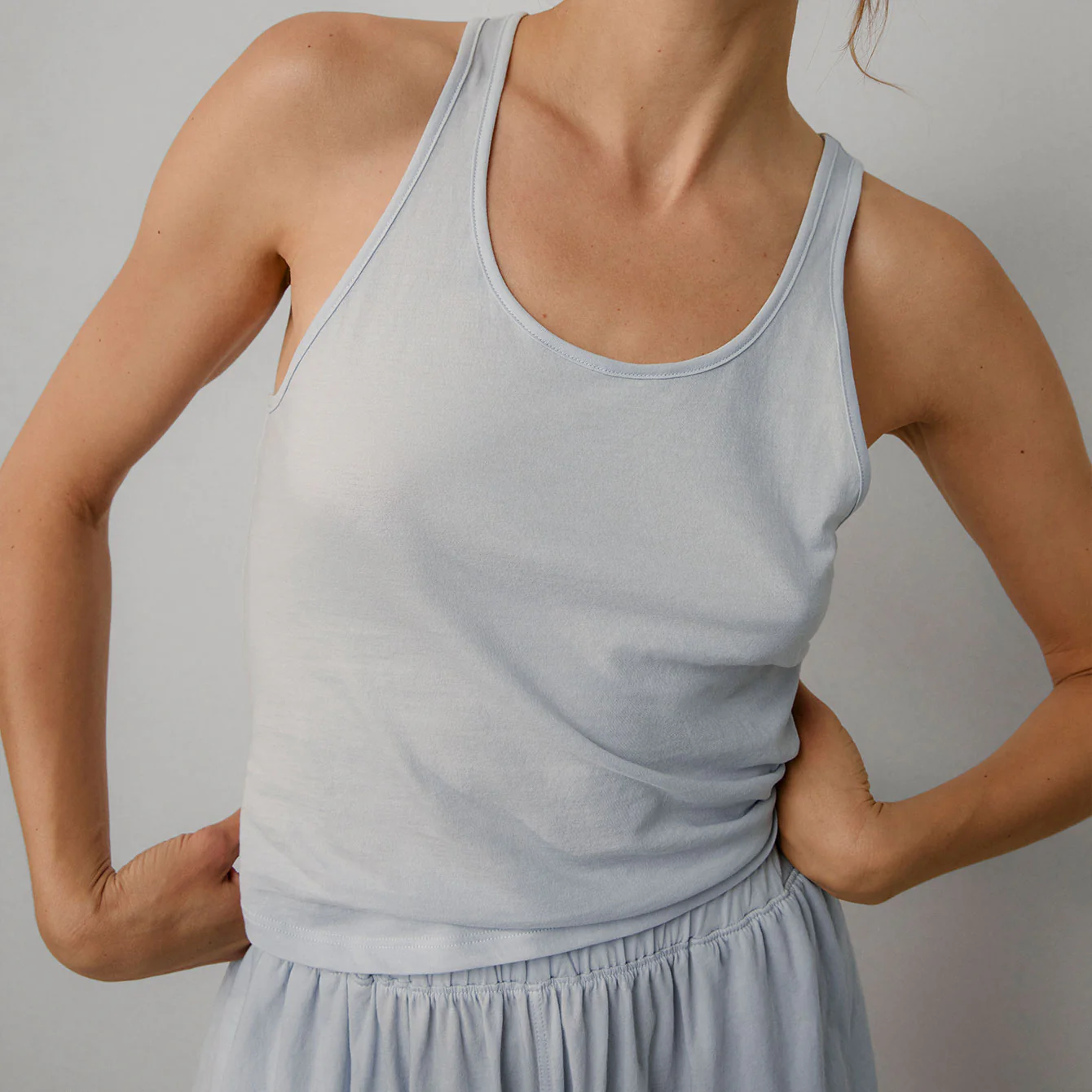 Organic Pima Curved Hem Tank - Image 3