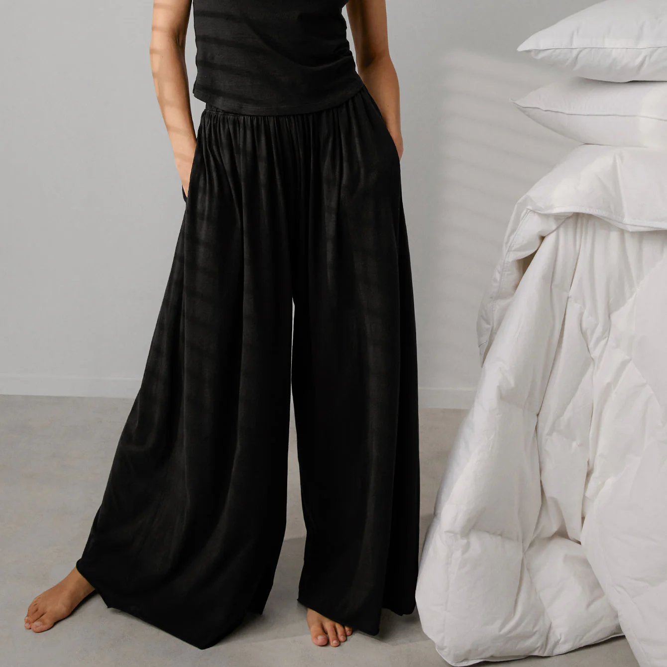 Organic Pima Wide Leg Pant - Image 2
