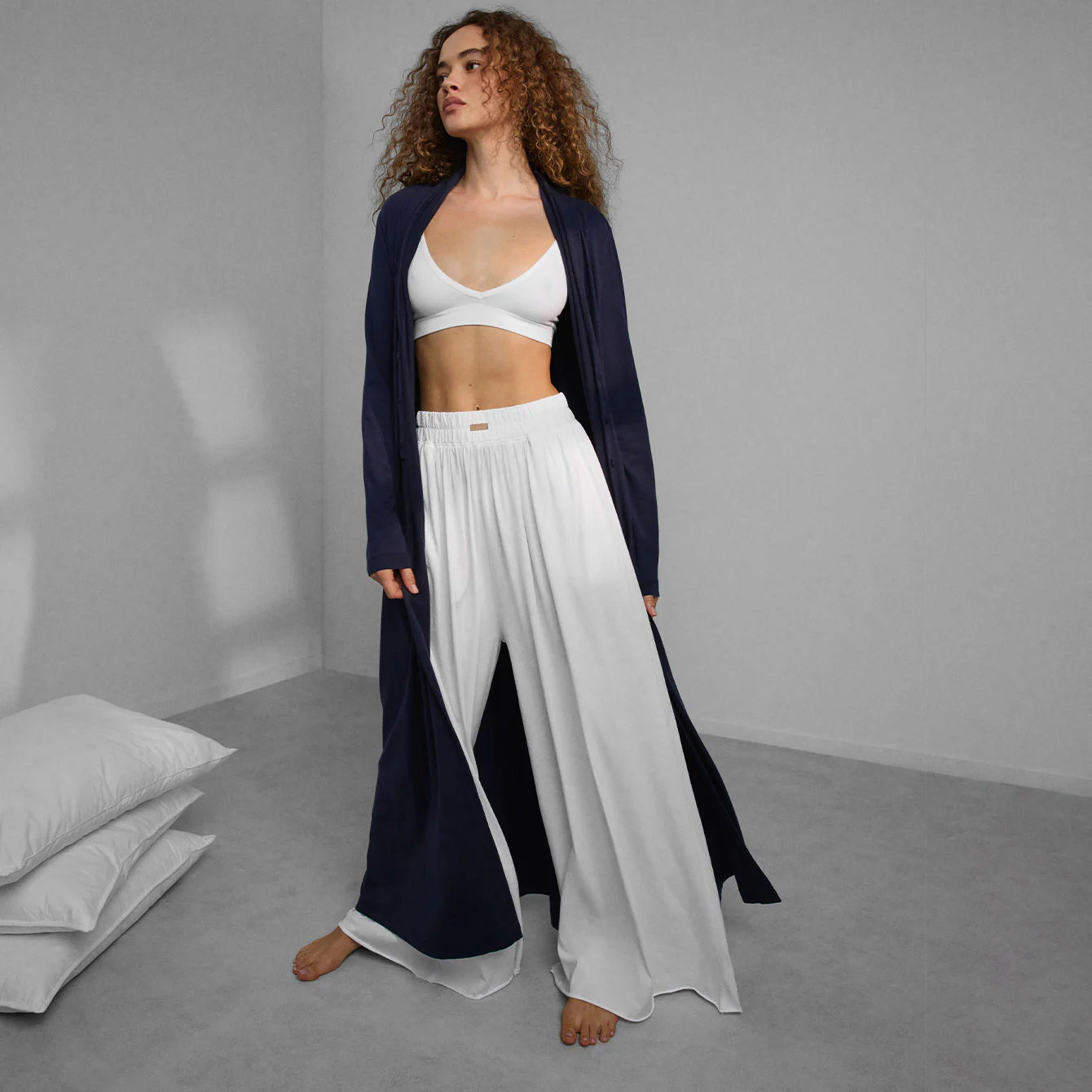 Organic Pima Wide Leg Pant - Image 5