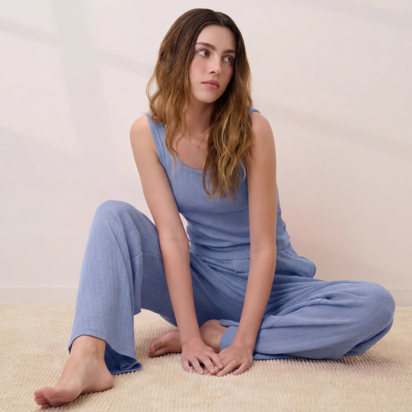Pointelle Wide Leg Pant - Image 4