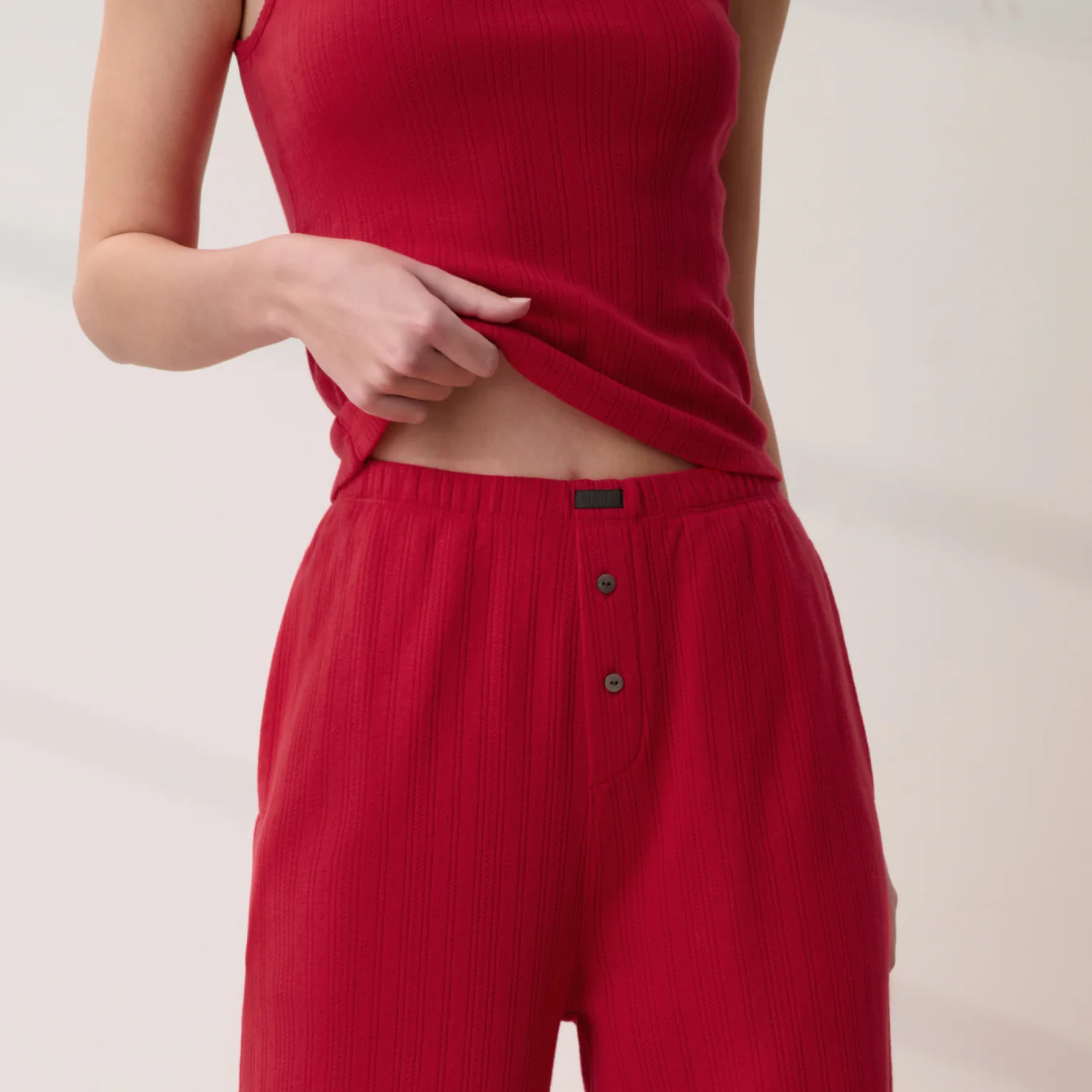 Pointelle Wide Leg Pant - Image 2