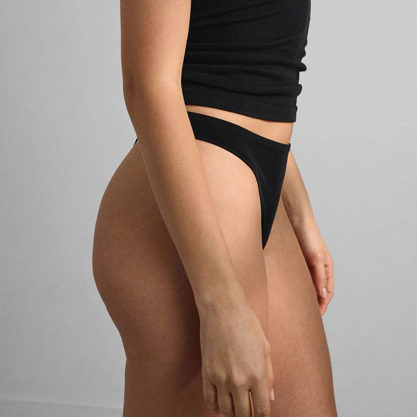 Seamless Modal High Cut Thong - Image 4