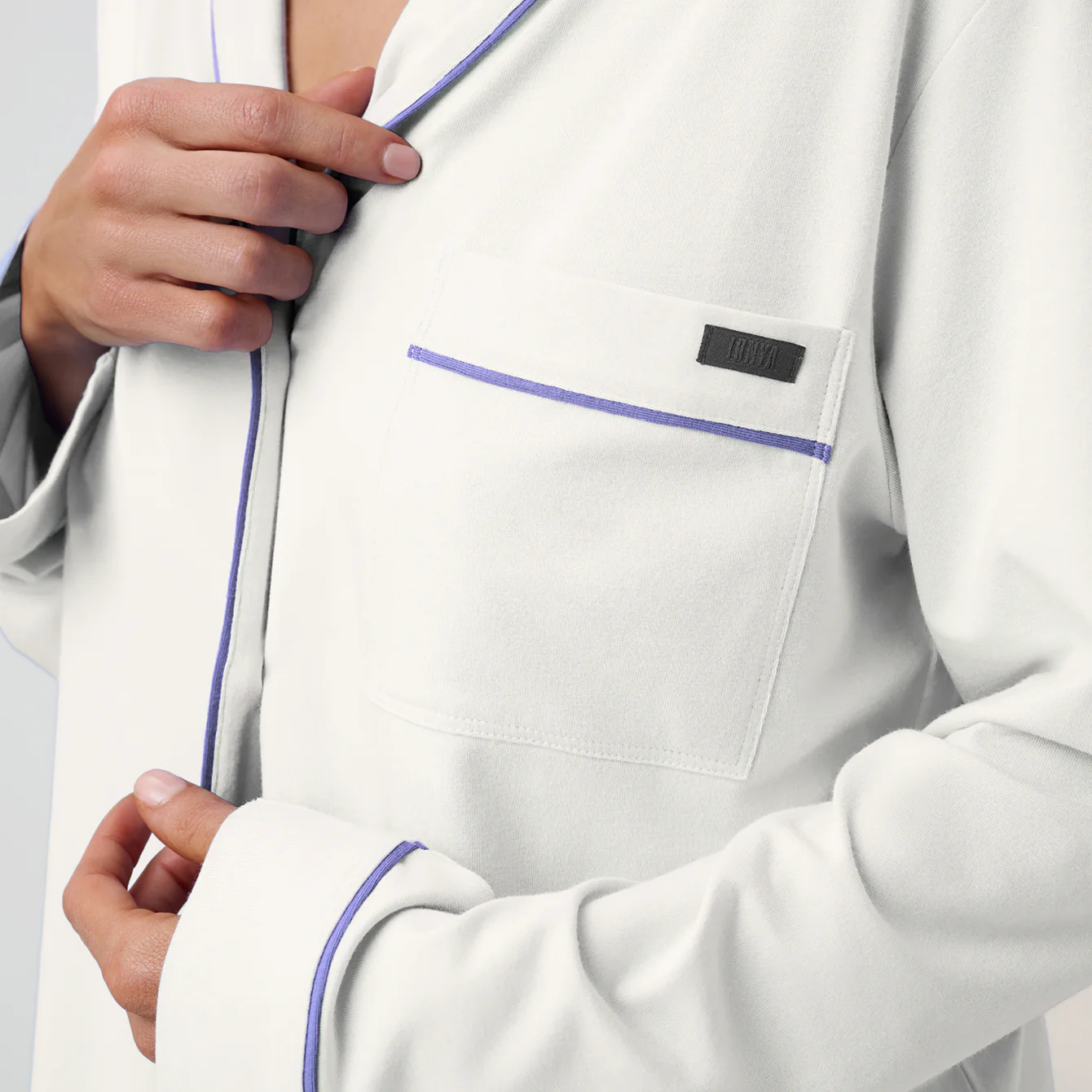 Slumberknit™ Shawl Collar Button Down Pant Set - Image 3