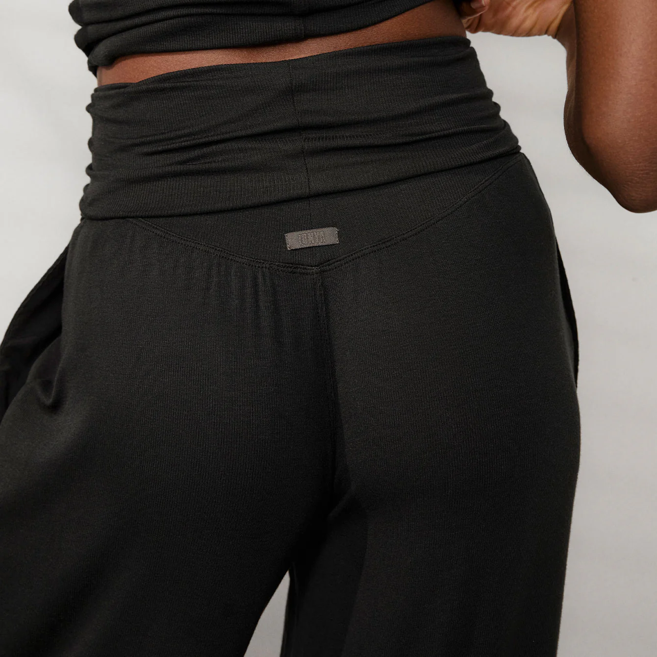 Soft Modal Rib Foldover Pant - Image 3