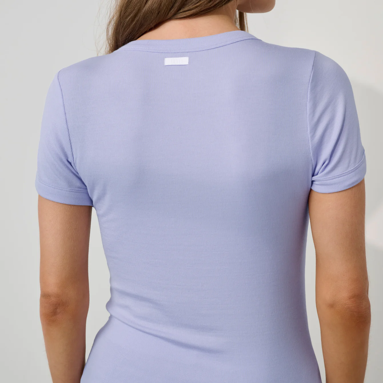 Soft Modal Rib Tee Short Set - Image 5