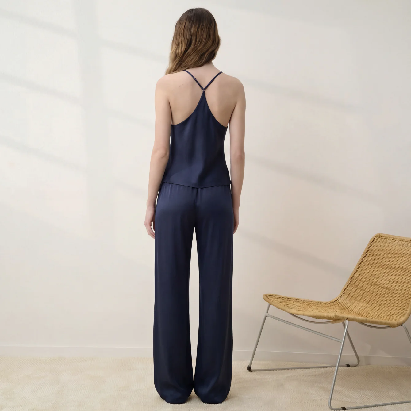 Washable Silk Bias Cami Pant Set - Image 3