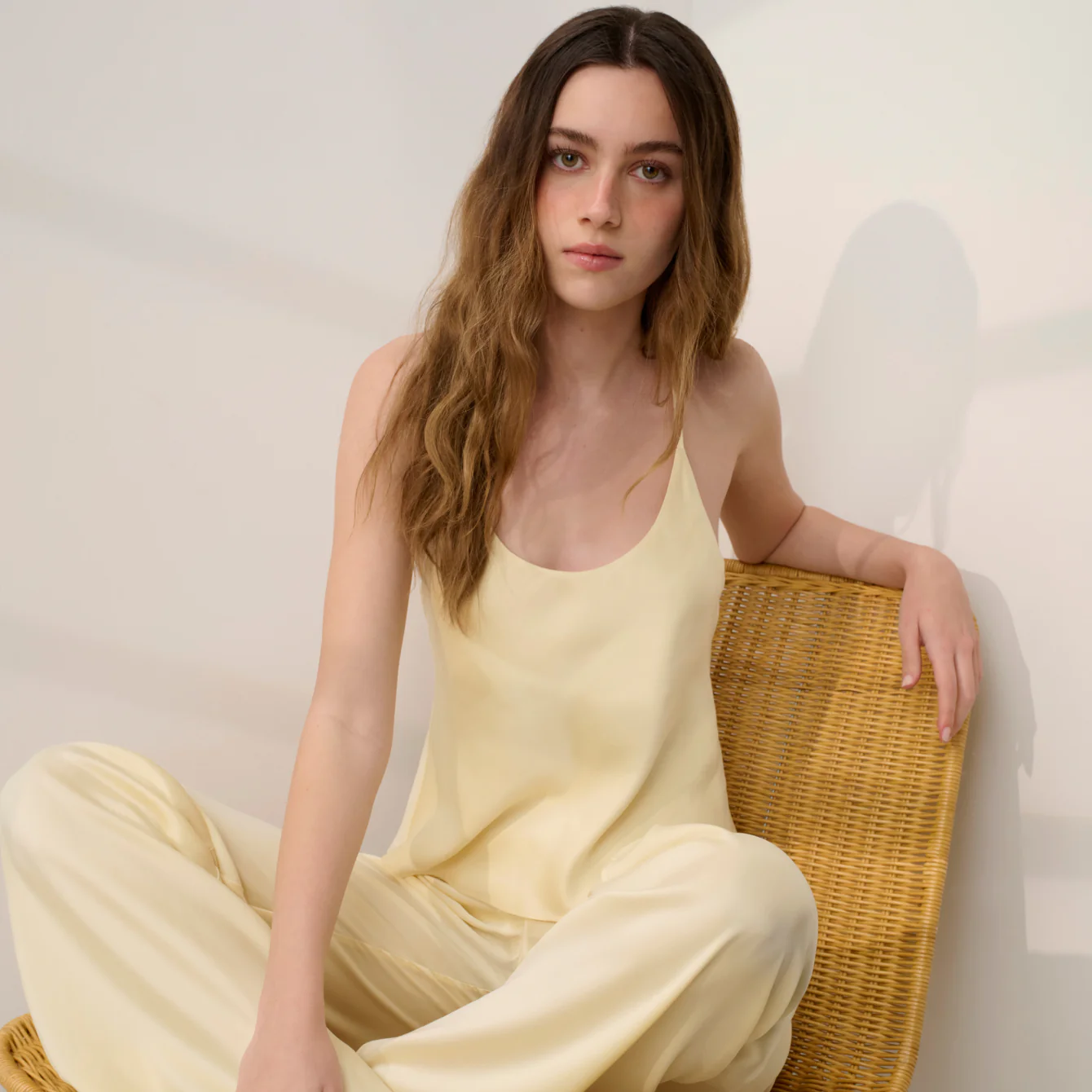 Washable Silk Bias Cami Pant Set - Image 5