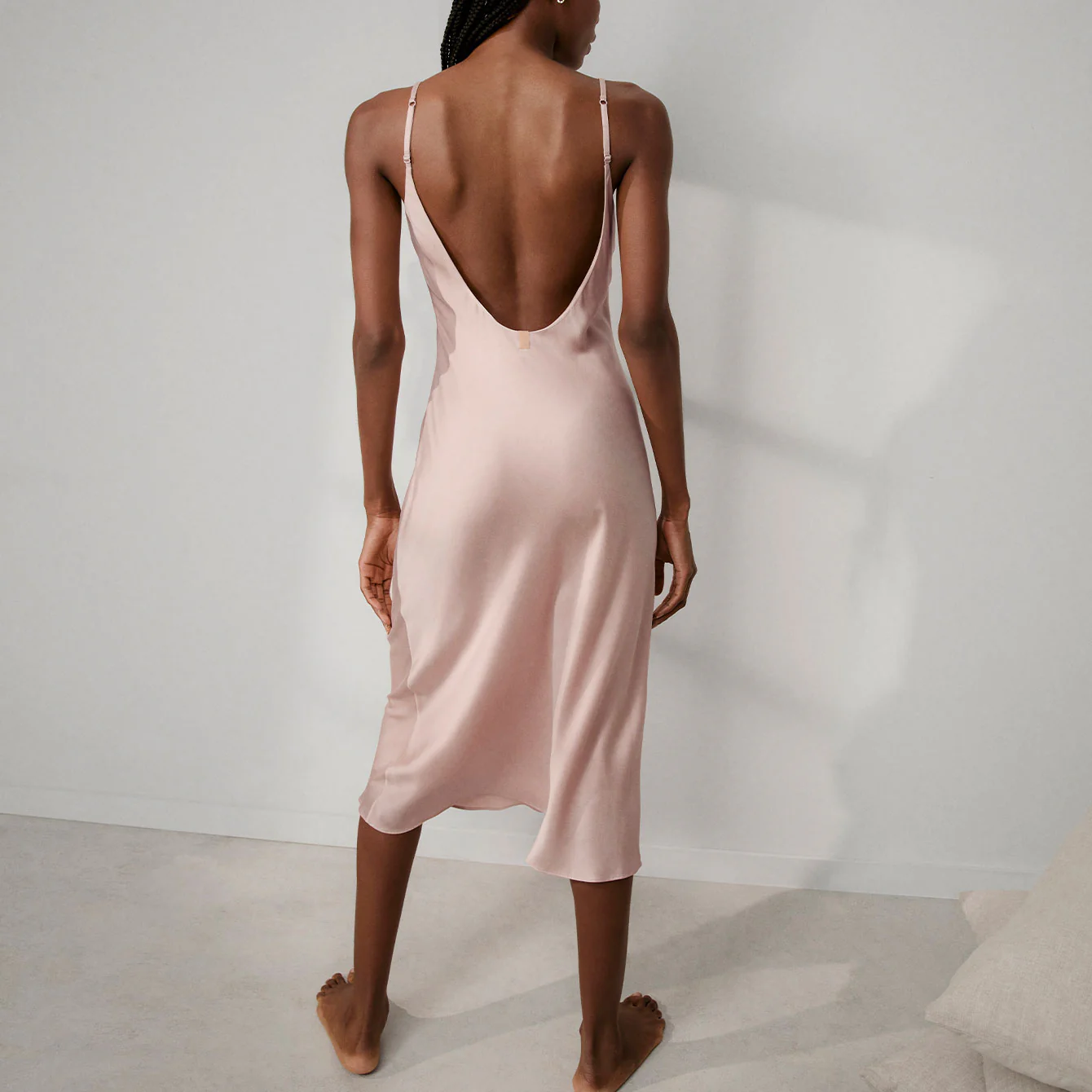 Washable Silk Bias Slip Dress - Image 5