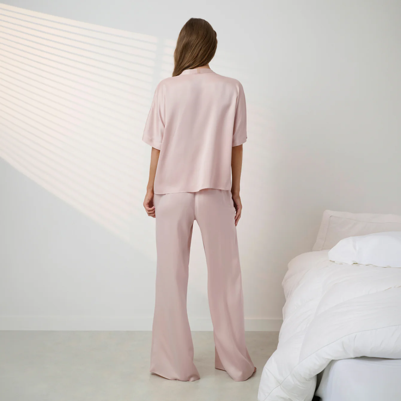 Washable Silk Crossover Pant Set - Image 2