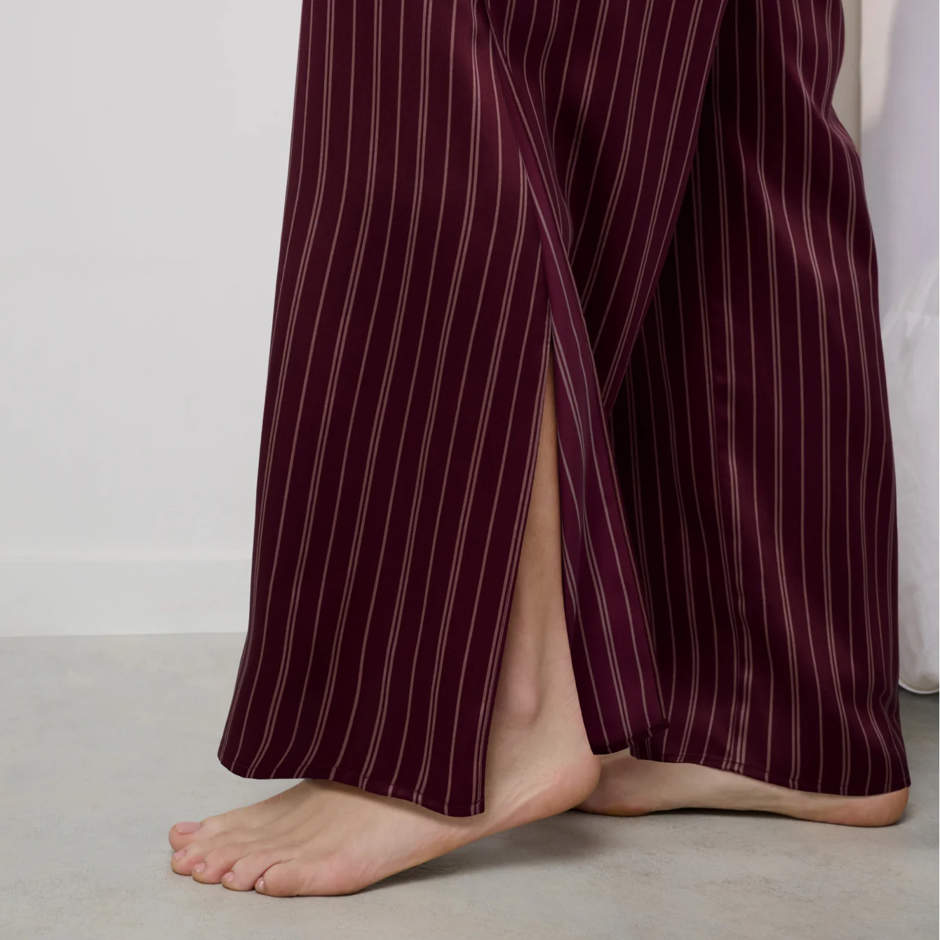 Washable Silk High Rise Pant Set - Image 4