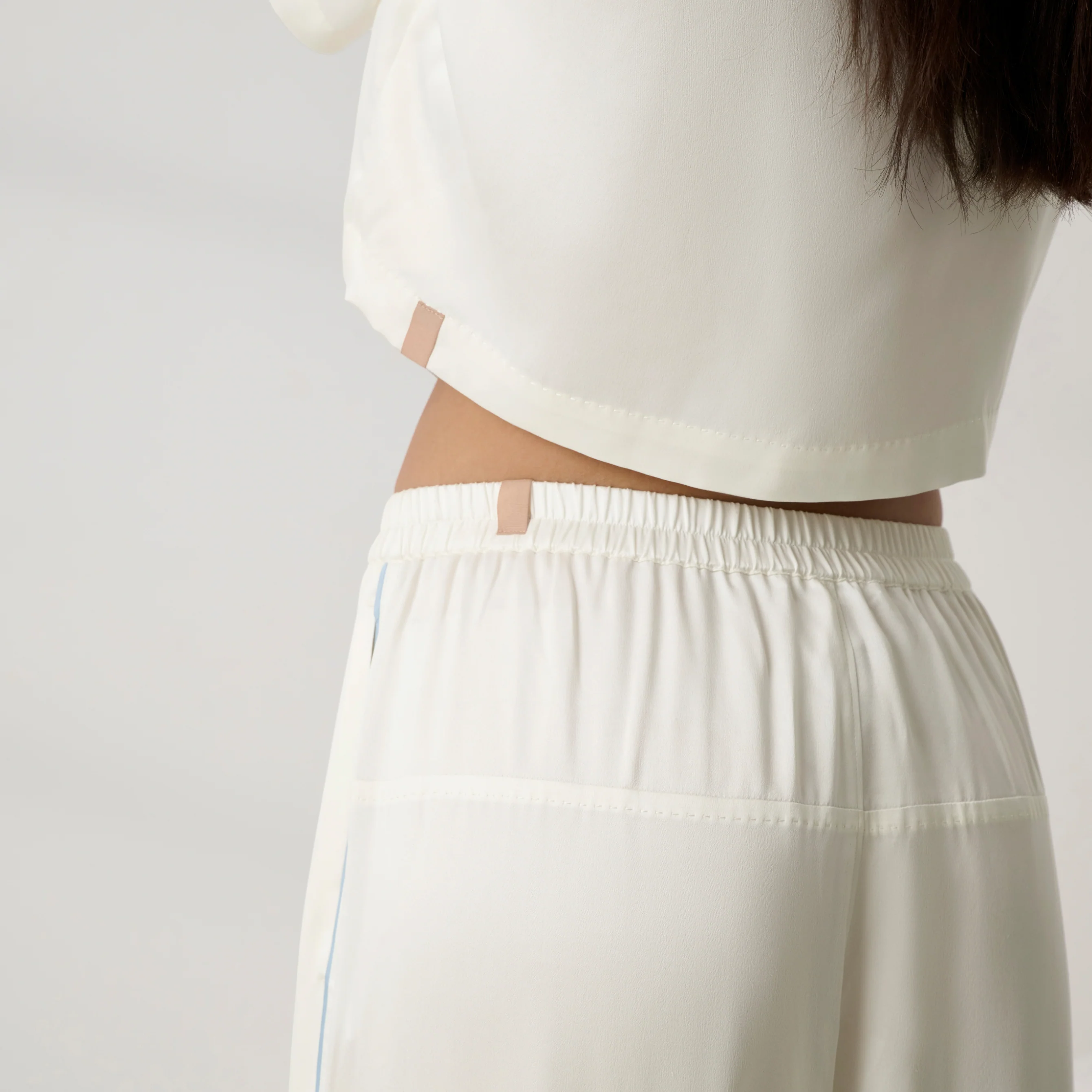 Washable Silk High Rise Pant Set - Image 4