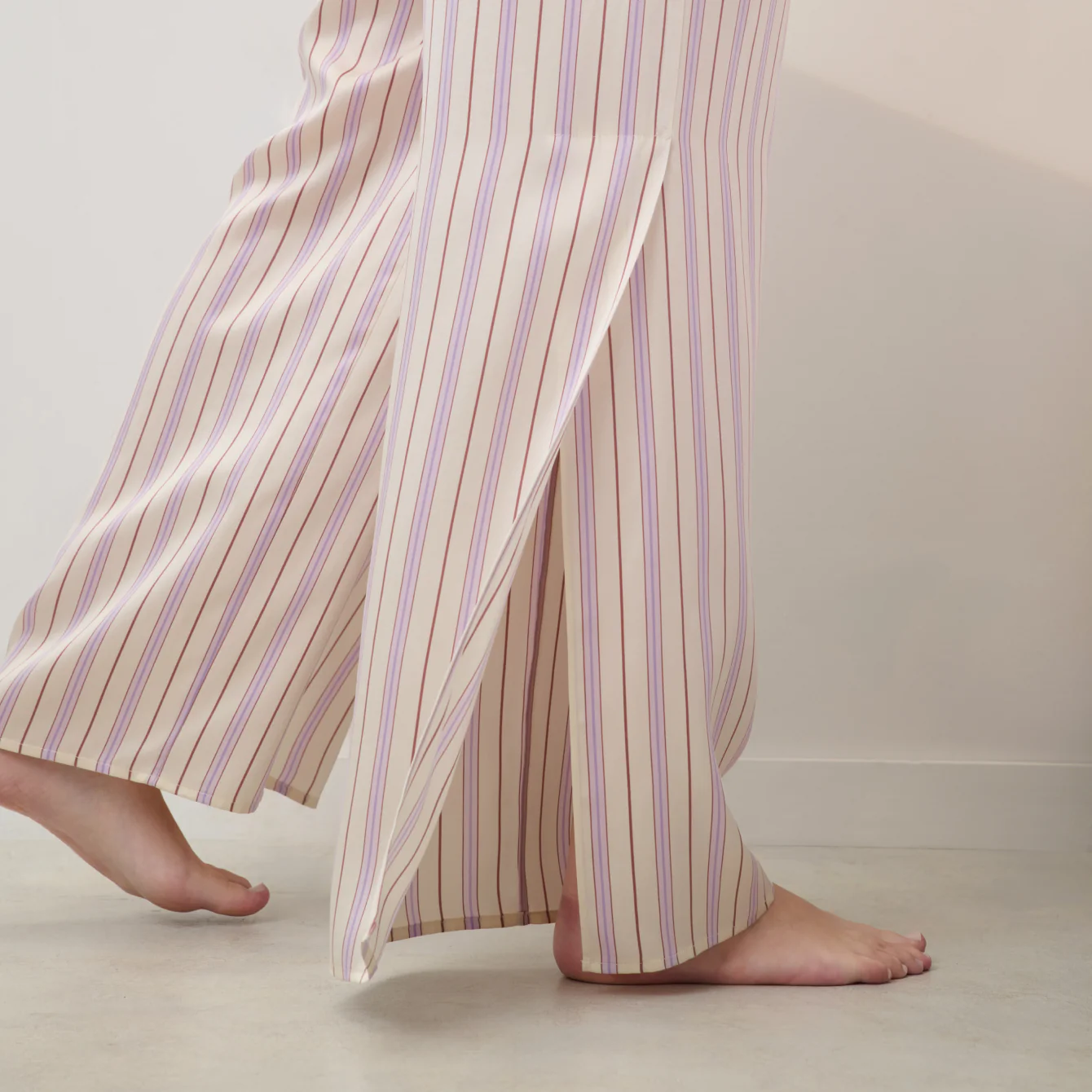 Washable Silk High Rise Pant Set - Image 5