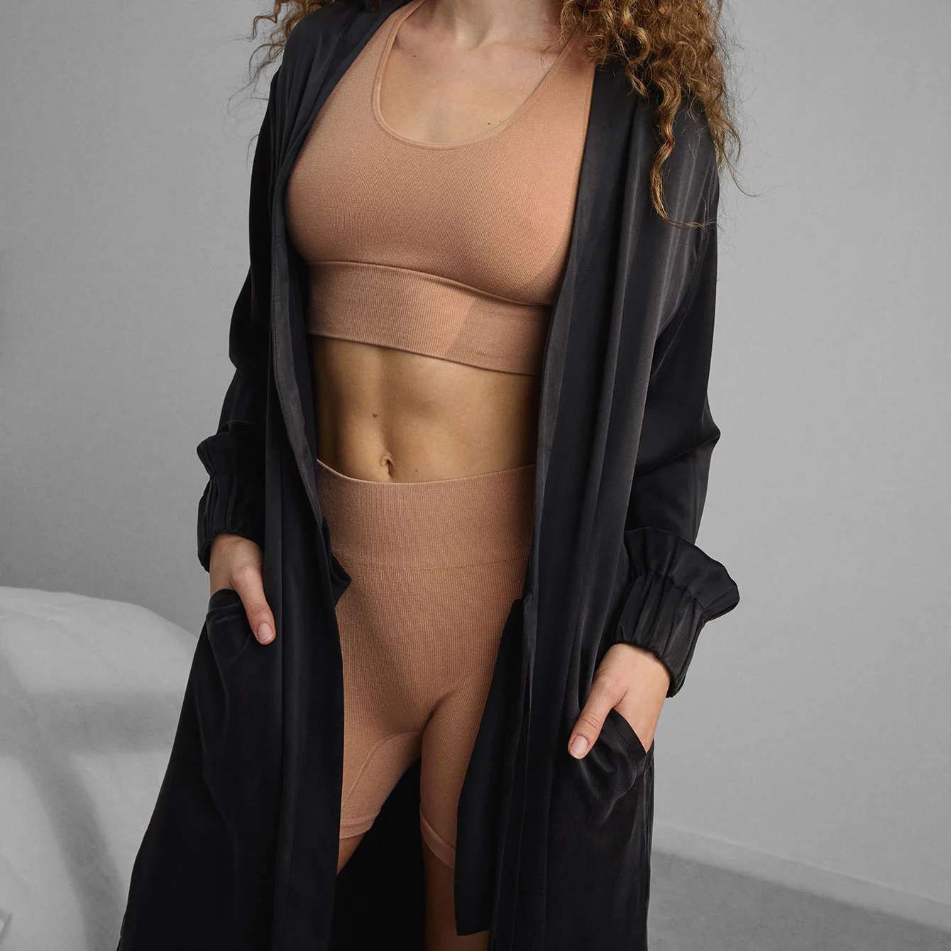 Washable Silk Long Robe - Image 5