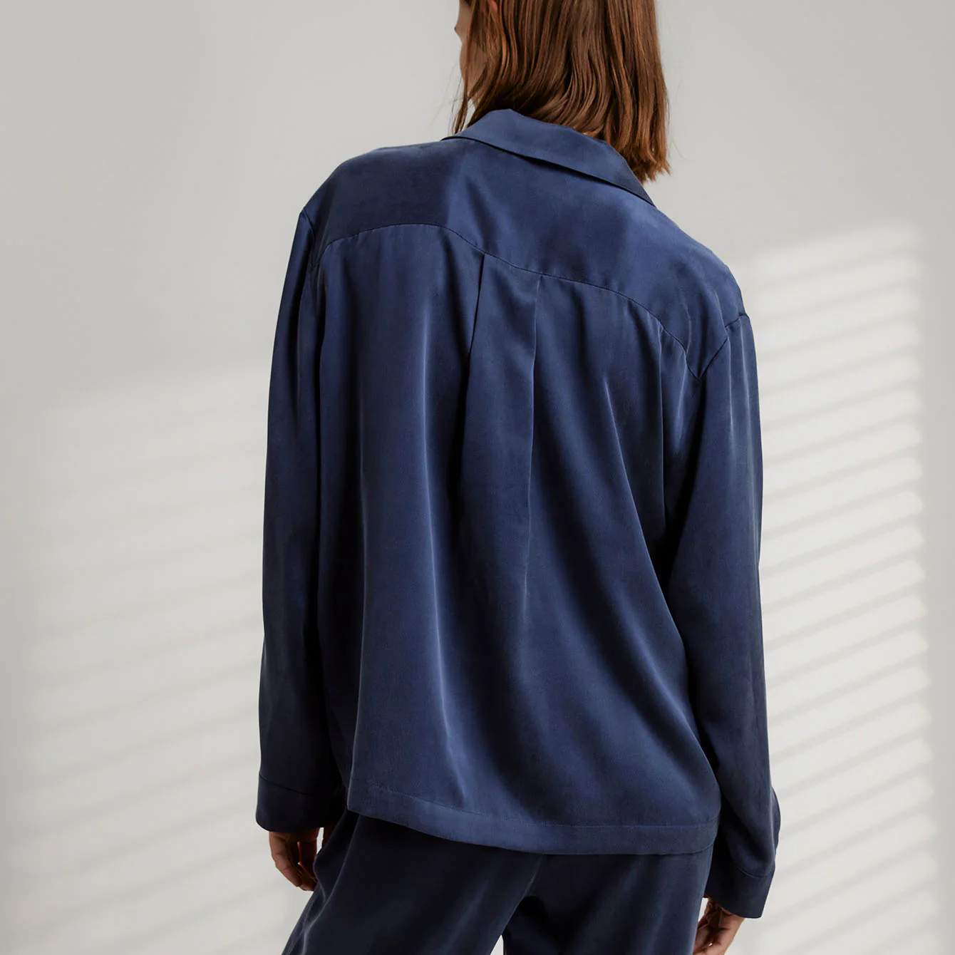Washable Silk Long Sleeve Pant Set - Image 3