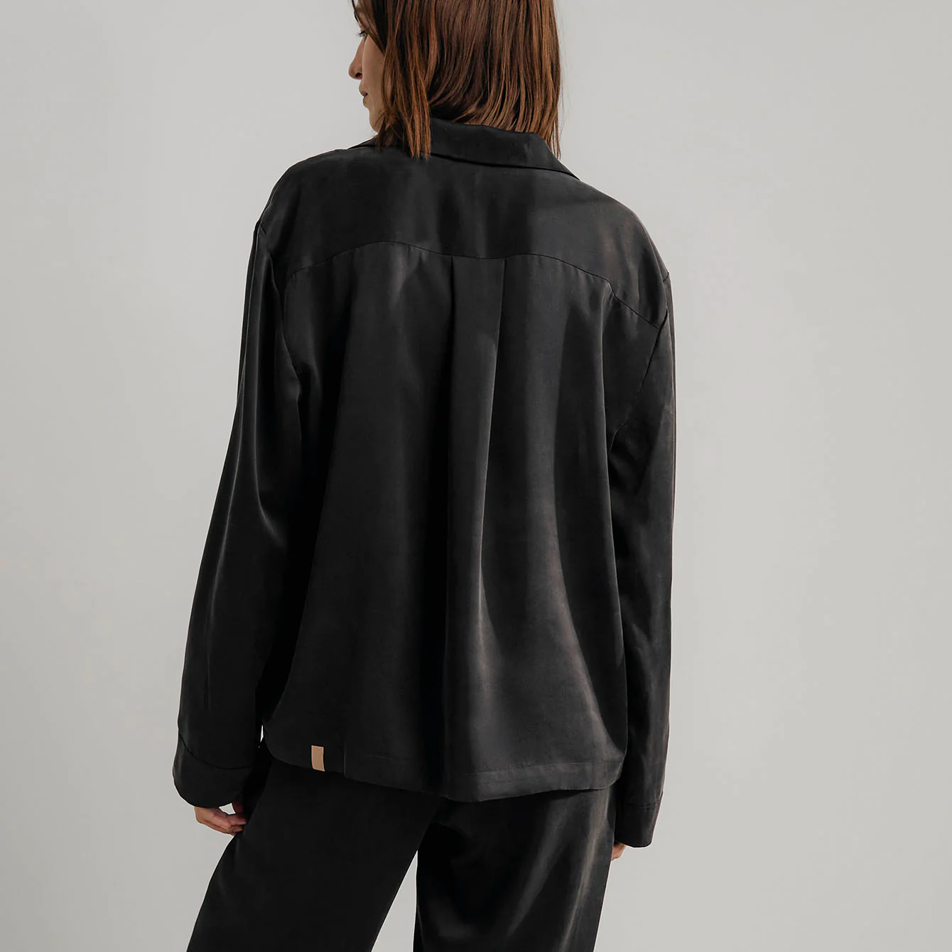Washable Silk Long Sleeve Pant Set - Image 3