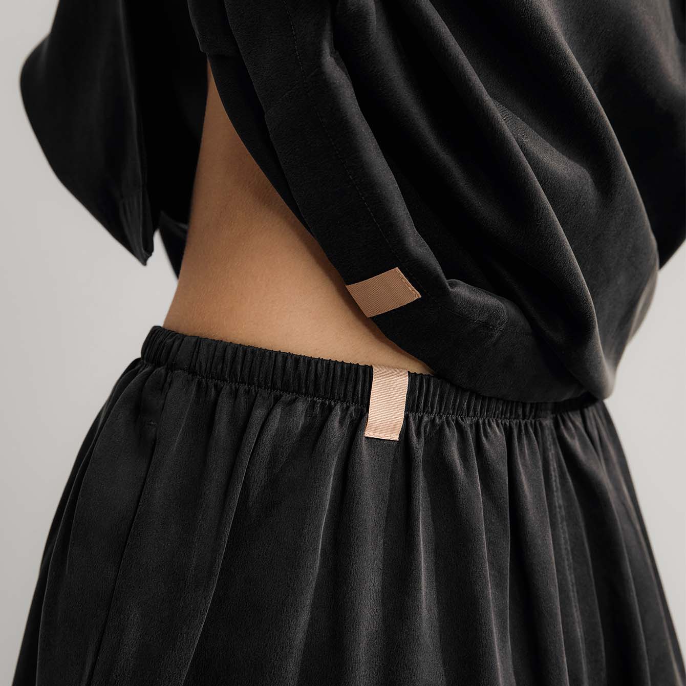 Washable Silk Long Sleeve Pant Set - Image 5