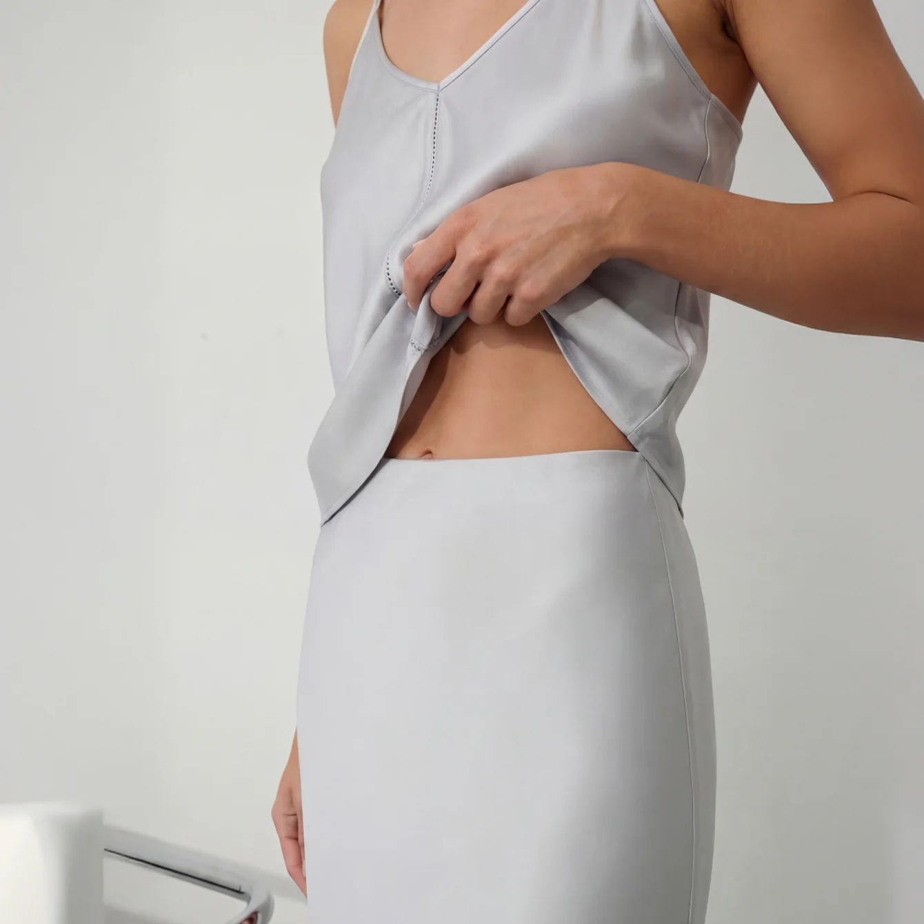 Washable Silk Maxi Bias Skirt - Image 4