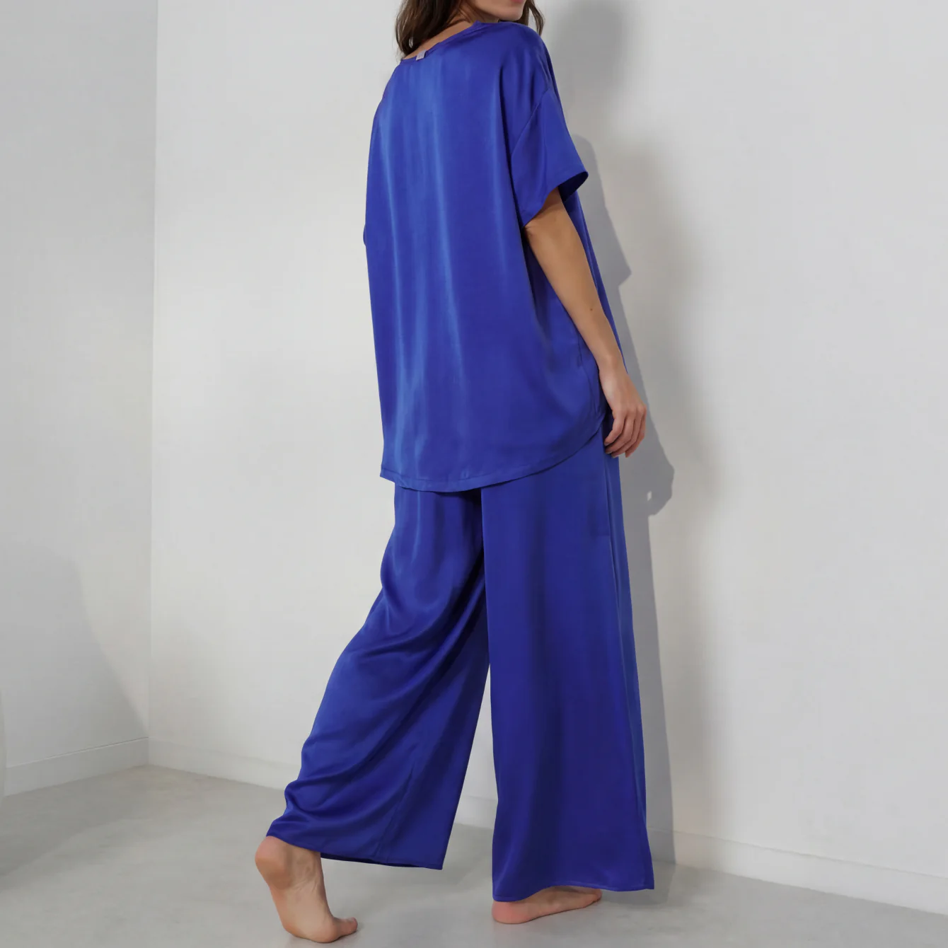 Washable Silk Tee Pant Set - Image 5