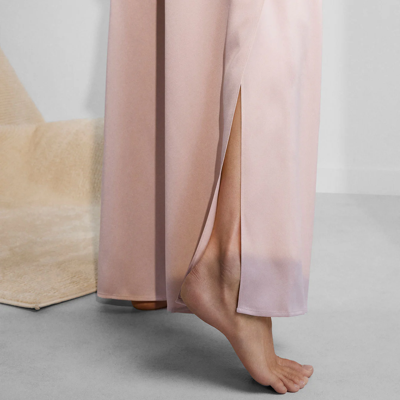 Washable Silk Tee Pant Set - Image 5