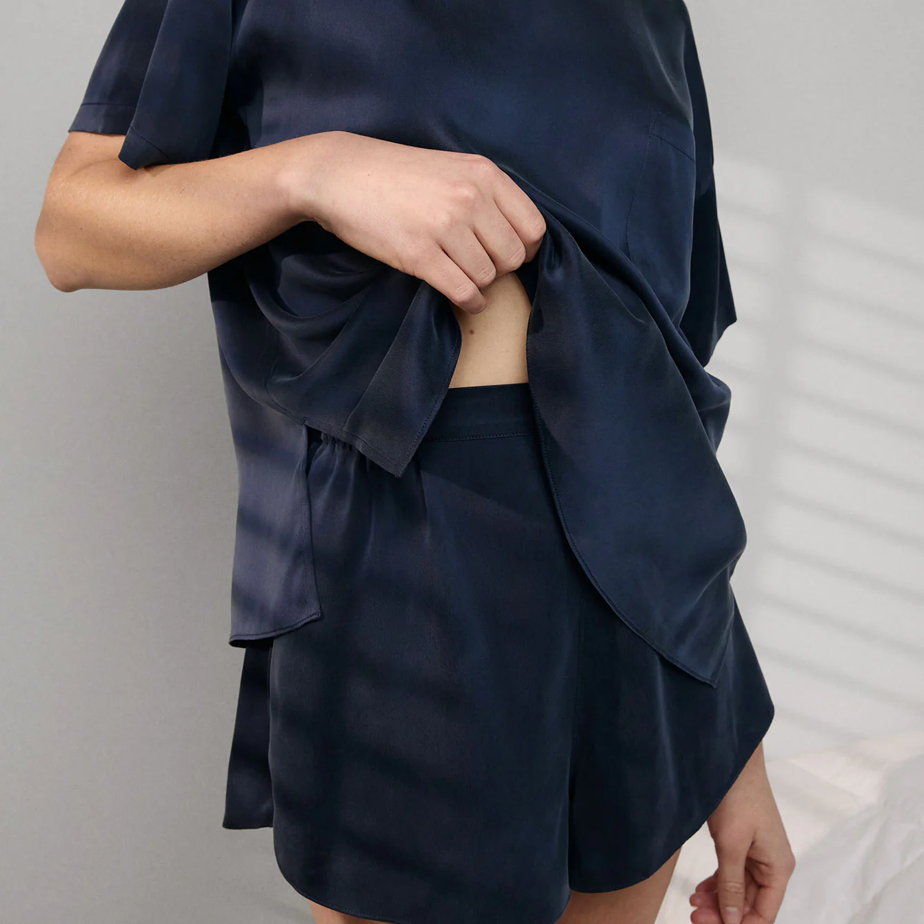 Washable Silk Tee Short Set - Image 3