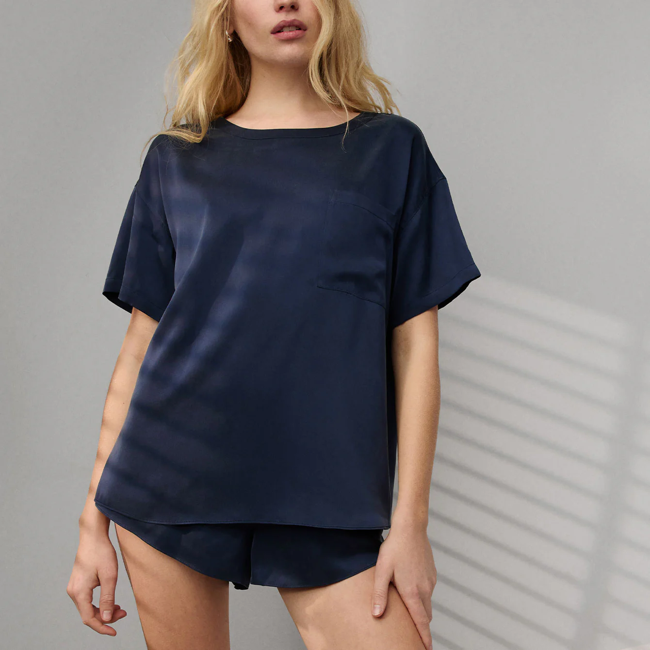 Washable Silk Tee Short Set - Image 5